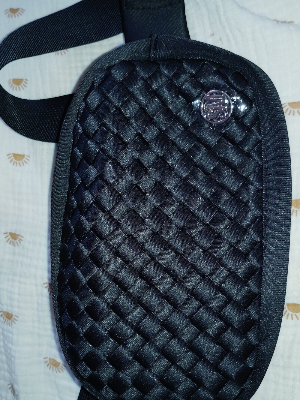 Quilted Black Unisex Crossbody Sling Bag - Steve Madden